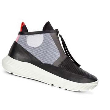 Baskets Ecco St.1 Lite Zip High-top Femme Noir | FR 259FDN